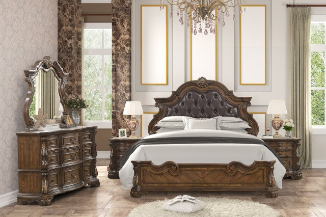 Leovanni 4 Pc Queen Bedroom Set Brown - Jax Mattress (Jacksonville, FL)