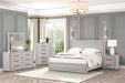 Crowthorne E.King & Queen Bed Grey & White - Jax Mattress (Jacksonville, FL)