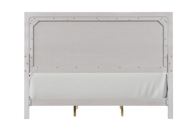 Crowthorne E.King & Queen Bed Grey & White - Jax Mattress (Jacksonville, FL)