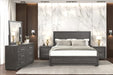 Crowthorne E.King & Queen Bed Grey & White - Jax Mattress (Jacksonville, FL)