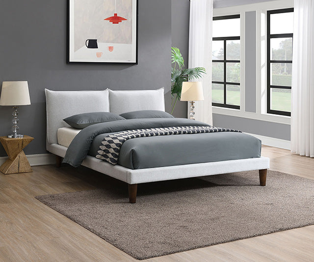 Verwood E.King, Full, & Queen Bed Gray & Light Gray - Jax Mattress (Jacksonville, FL)