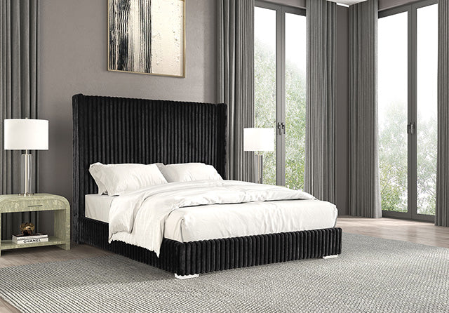 Cadwell E.King, Queen, & Full Bed White, Gray, & Black - Jax Mattress (Jacksonville, FL)