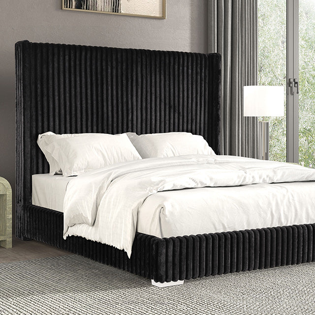 Cadwell E.King, Queen, & Full Bed White, Gray, & Black - Jax Mattress (Jacksonville, FL)