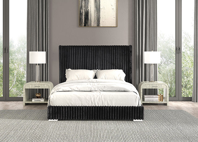 Cadwell E.King, Queen, & Full Bed White, Gray, & Black - Jax Mattress (Jacksonville, FL)