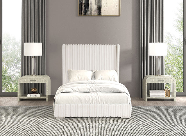 Cadwell E.King, Queen, & Full Bed White, Gray, & Black - Jax Mattress (Jacksonville, FL)