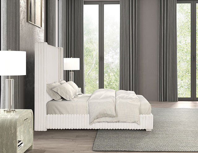 Cadwell E.King, Queen, & Full Bed White, Gray, & Black - Jax Mattress (Jacksonville, FL)