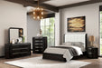 Osterley Queen Bedroom Set Black - Jax Mattress (Jacksonville, FL)