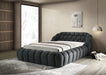 Newquay E.King & Queen Bed White, Grey, & Black - Jax Mattress (Jacksonville, FL)