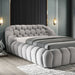 Newquay E.King & Queen Bed White, Grey, & Black - Jax Mattress (Jacksonville, FL)