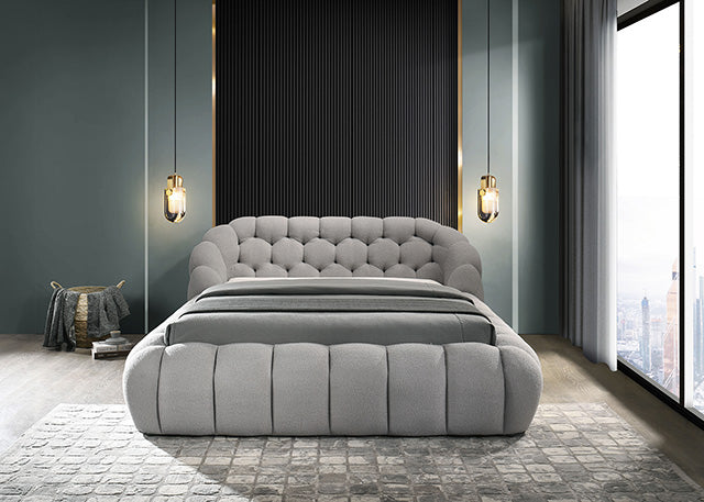 Newquay E.King & Queen Bed White, Grey, & Black - Jax Mattress (Jacksonville, FL)