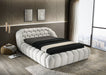 Newquay E.King & Queen Bed White, Grey, & Black - Jax Mattress (Jacksonville, FL)