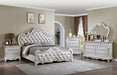 Ventresca 4 & 5 Piece Queen Bedroom Set White & Chrome - Jax Mattress (Jacksonville, FL)