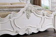 Francione E.King & Queen Bed White & Chrome - Jax Mattress (Jacksonville, FL)