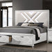 Emmeline 4 & 5 Piece Queen Bedroom Set Gray & White - Jax Mattress (Jacksonville, FL)