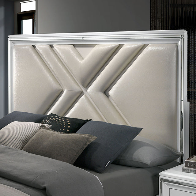 Emmeline 4 & 5 Piece Queen Bedroom Set Gray & White - Jax Mattress (Jacksonville, FL)