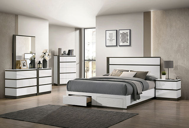 Birsfelden Queen Bedroom Set White - Jax Mattress (Jacksonville, FL)
